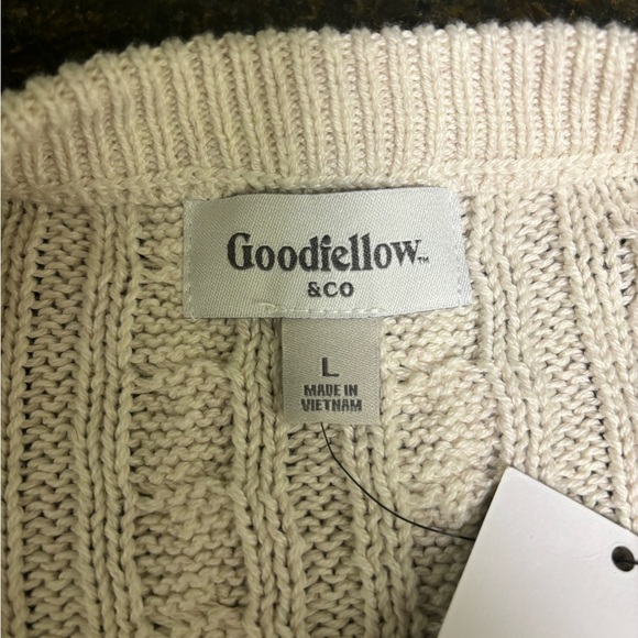 Cream Colored Goodfellow & Co Sweater - Picture 3 of 6